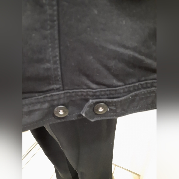 Style & Co Black Denim Birthday Girl Jacket Size L Large - Picture 5 of 12